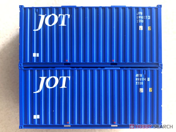 16番(HO) 20ft 22B0 JOT type2 コンテナ (2個入り) (鉄道模型) 商品画像1