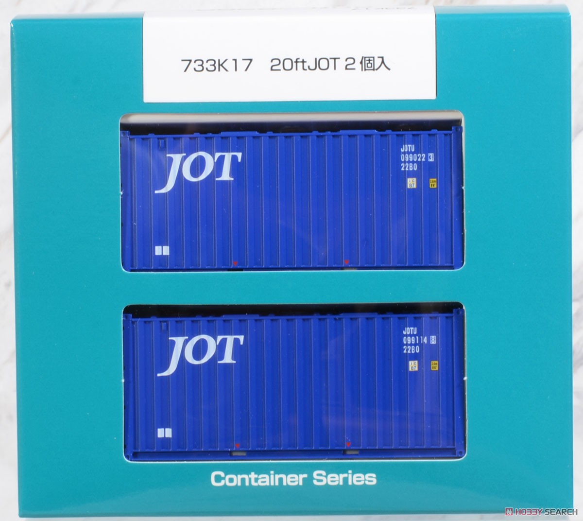 16番(HO) 20ft 22B0 JOT type2 コンテナ (2個入り) (鉄道模型) 商品画像2