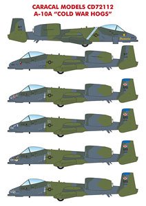 アメリカ空軍 A-10A `コールド・ウォーホッグ` デカール (デカール)