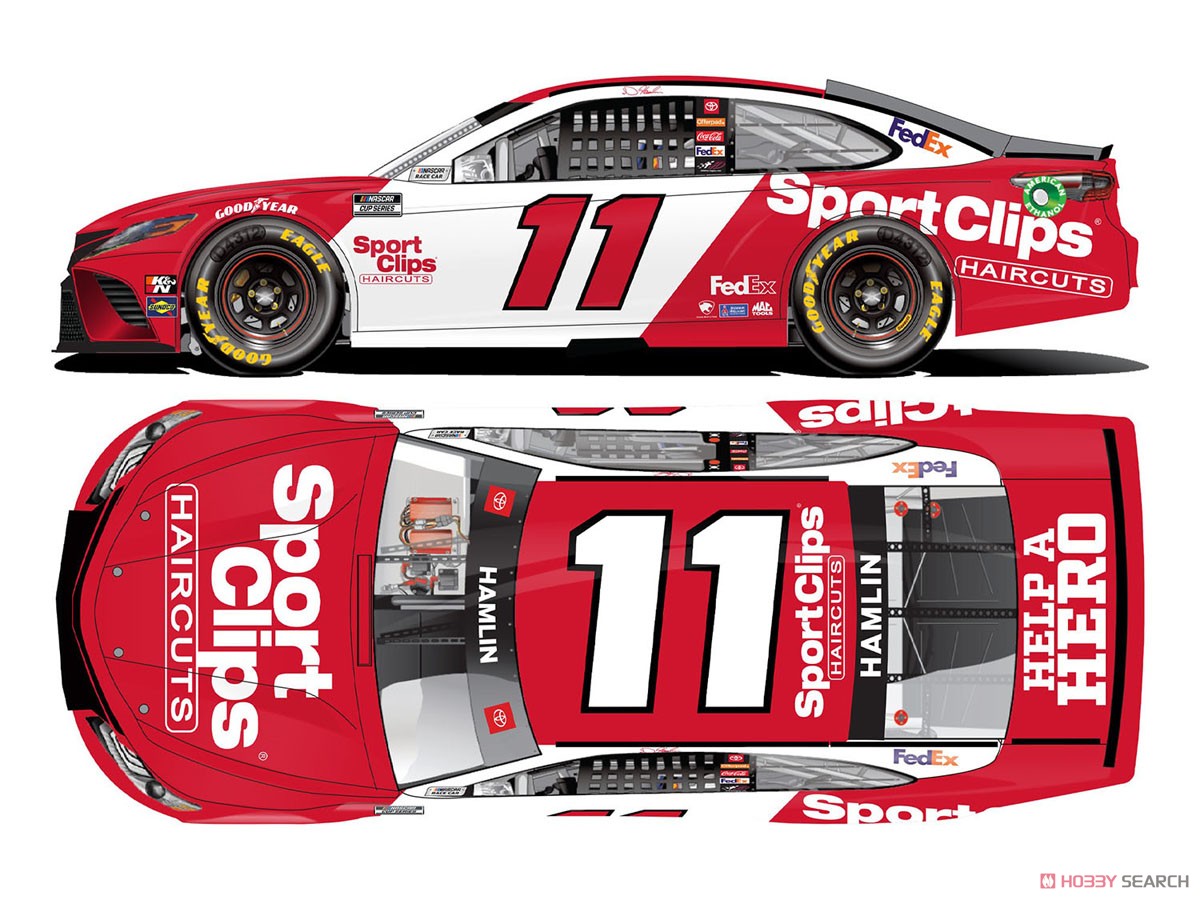 `デニー・ハムリン` #11 スポーツ・クリプス スローバック TOYOTA カムリ NASCAR 2021 (ミニカー) その他の画像1