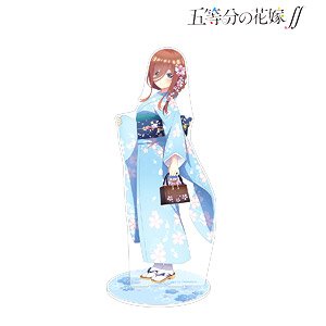 TV Animation [The Quintessential Quintuplets Season 2] [Especially Illustrated] Miku Cherry Blossoms Wasou Ver. 1/7 Scale Big Acrylic Stand (Anime Toy)