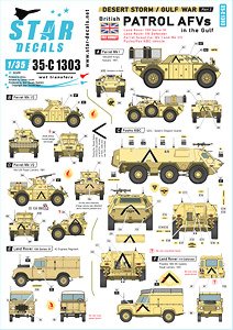 Desert Storm # 3. British Recce AFVs in the Gulf 1990-91. Operation Granby and Desert Sabre. (Decal)