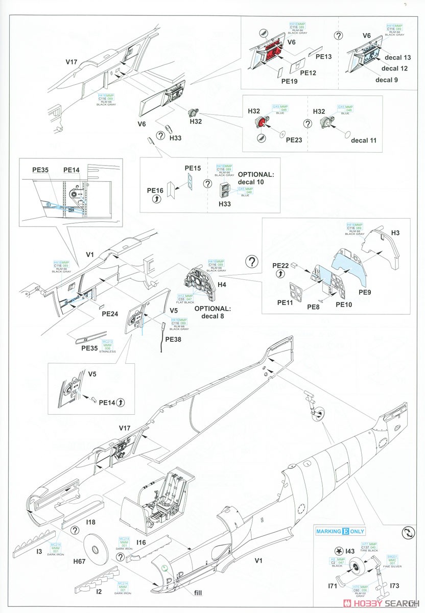 BF109G-10/G-14/AS Wilde Sau Dual Combo Limited Edition (Plastic model) Assembly guide10