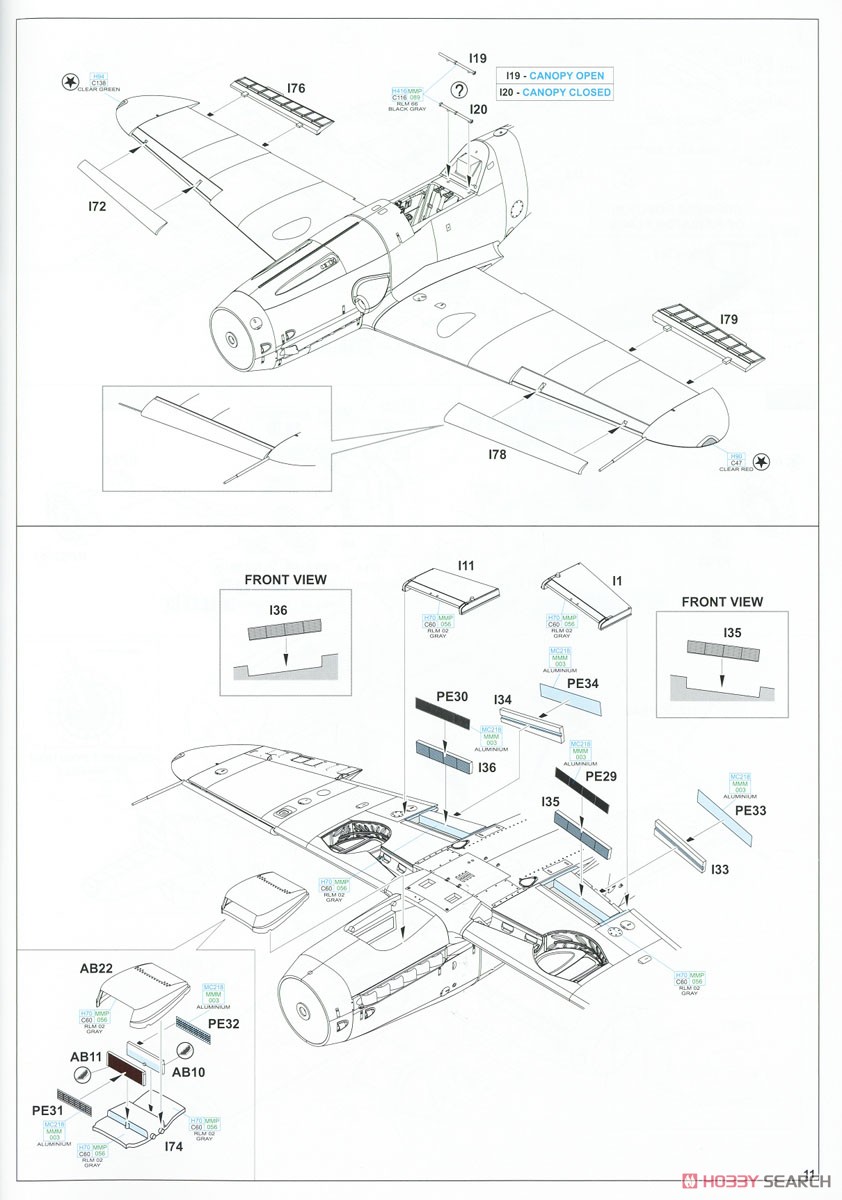 BF109G-10/G-14/AS Wilde Sau Dual Combo Limited Edition (Plastic model) Assembly guide5