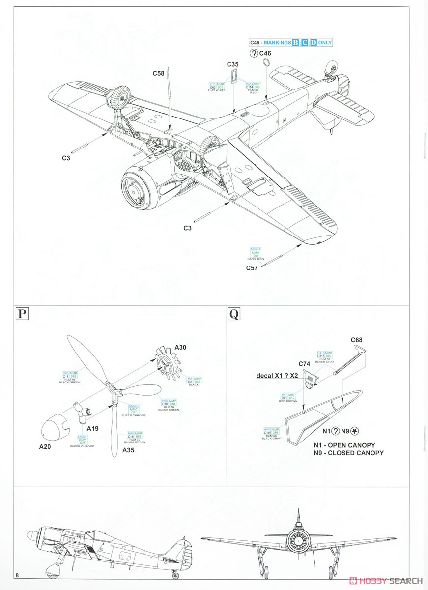 Fw190A-8/R2 Weekend Edition (Plastic model) Assembly guide6