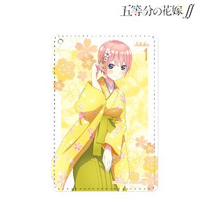 TVアニメ『五等分の花嫁∬』 描き下ろしイラスト 一花 桜和装ver. 1ポケットパスケース (キャラクターグッズ)