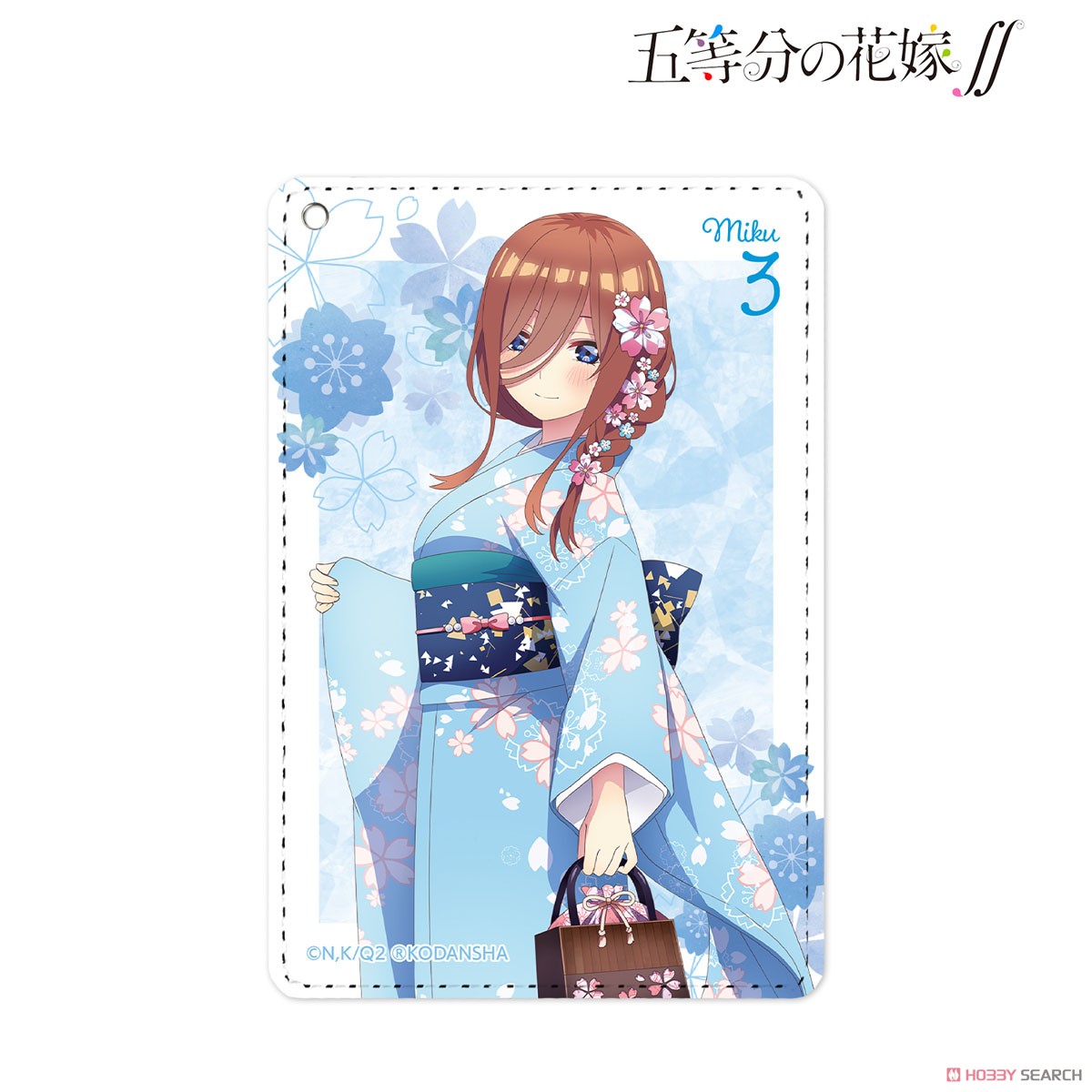 TV Animation [The Quintessential Quintuplets Season 2] [Especially Illustrated] Miku Cherry Blossoms Wasou Ver. 1 Pocket Pass Case (Anime Toy) 商品画像1
