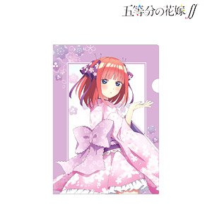 TVアニメ『五等分の花嫁∬』 描き下ろしイラスト 二乃 桜和装ver. クリアファイル (キャラクターグッズ)