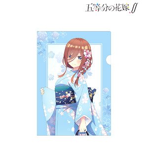 TVアニメ『五等分の花嫁∬』 描き下ろしイラスト 三玖 桜和装ver. クリアファイル (キャラクターグッズ)
