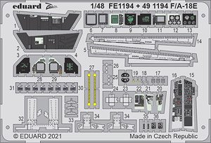 F/A-18E ズーム エッチングパーツ (モンモデル用) (プラモデル)