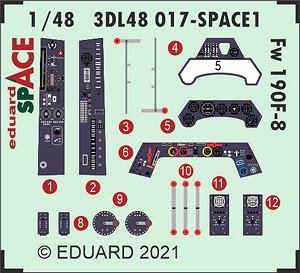 Fw190A-8/R2 Space (for Eduard) (Plastic model)
