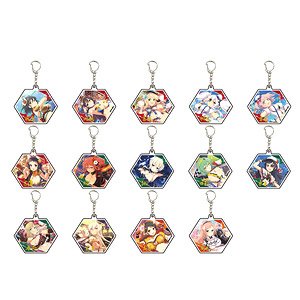 Acrylic Key Ring [Shinovi Master Senran Kagura New Link] 04 Box (Set of 14) (Anime Toy)