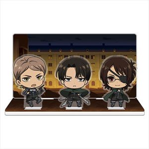 Attack on Titan Acrylic Diorama F [Levi & Hange & Jean] (Anime Toy)