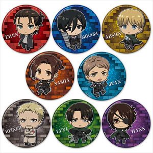 Attack on Titan Trading Can Badge Vol.4 (Set of 8) (Anime Toy)