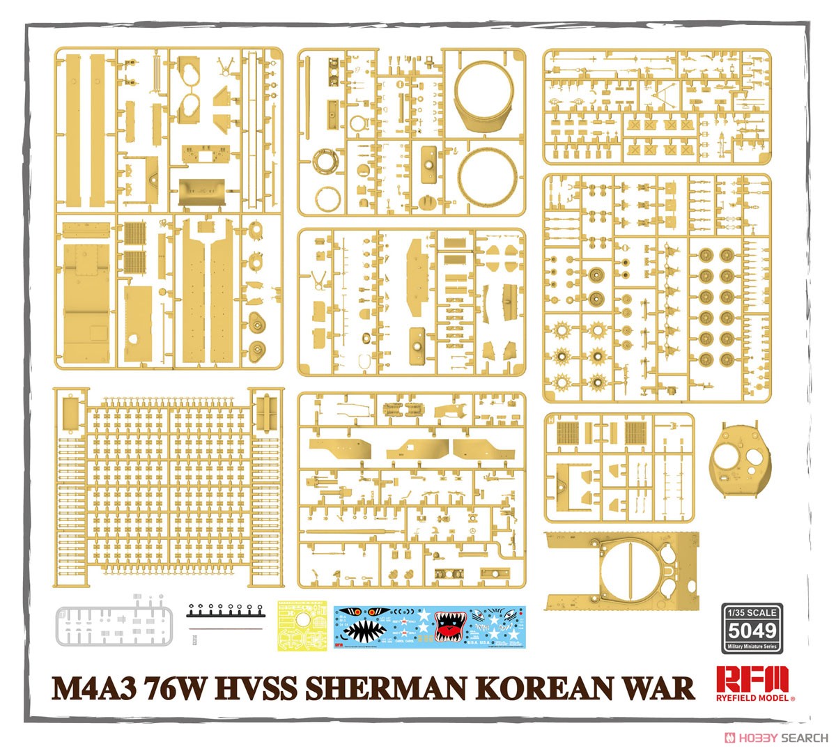 M4A3 76W HVSS Sherman Korean War (Plastic model) Other picture1