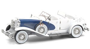 Duesenberg II SJ - White and Blue (Top-Down) (Diecast Car)