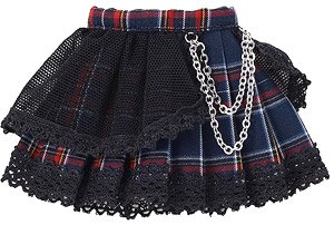 PNS Punk Pleated Skirt (Blue Check) (Fashion Doll)