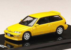 Honda Civic (EF9) SiR II Customized Version Yellow (Custom Color) (Diecast Car)