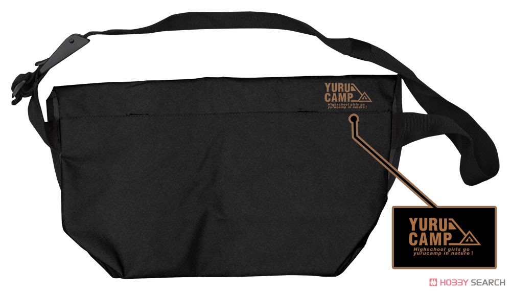 Laid-Back Camp Logo Messenger Bag Black (Anime Toy) Item picture2