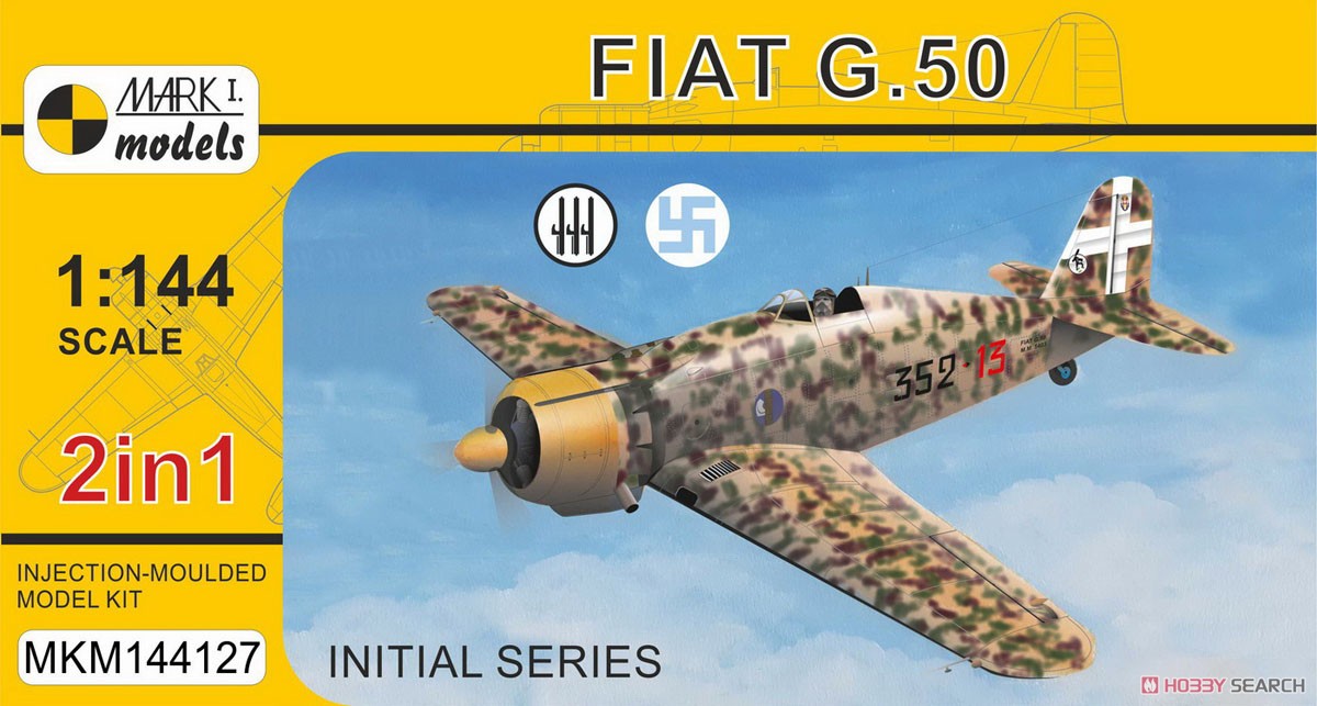 フィアット G.50 「初期」 2イン1 (プラモデル) パッケージ1