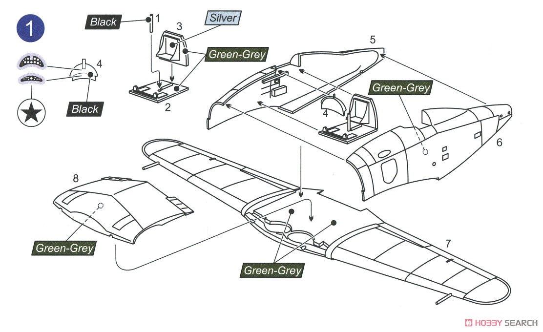 Fiat G.50/50bis `Italian Arrow` 2 in 1 (Plastic model) Assembly guide1