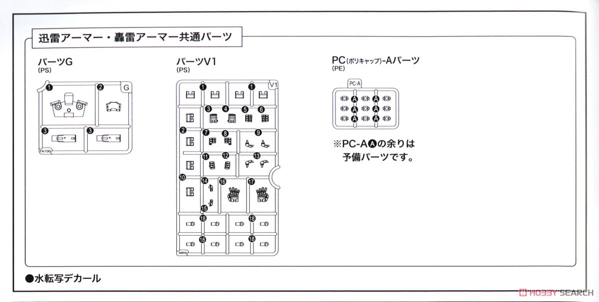 フレームアームズ・ガール ハンドスケール 轟雷 with 迅雷アーマー (プラモデル) 設計図13