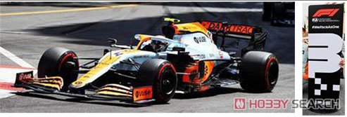 McLaren MCL35M No.4 McLaren 3rd Monaco GP 2021 Lando Norris With No.3 Board (ミニカー) その他の画像1