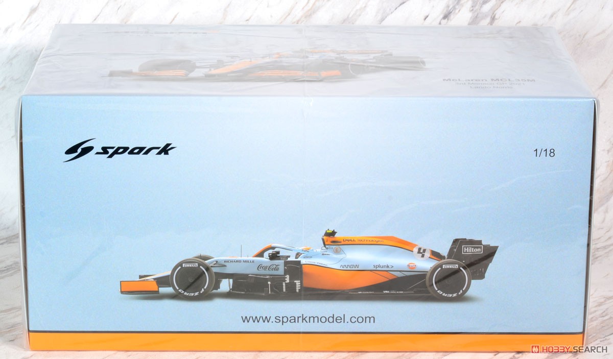 McLaren MCL35M No.4 McLaren 3rd Monaco GP 2021 Lando Norris With No.3 Board (ミニカー) パッケージ1
