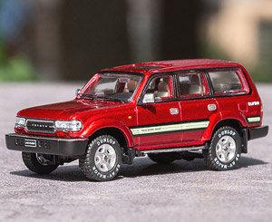Toyota Land Cruiser LC80 LHD Red (Diecast Car)