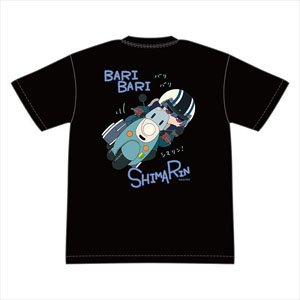 Laid-Back Camp Season 2 Baribari Shimarin Back Print T-Shirt M (Anime Toy)