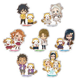 Anohana: The Flower We Saw That Day x Rascal the Raccoon Trading Chibi Acrylic Stand (Set of 7) (Anime Toy)
