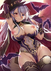 Xe B2タペストリー 『闇夜に浮かぶイタズラ魔女』 (キャラクターグッズ)