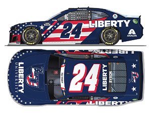 `ウイリアム・バイロン` #24 リバティー大学 salutes シボレー カマロ NASCAR 2021 (ミニカー)