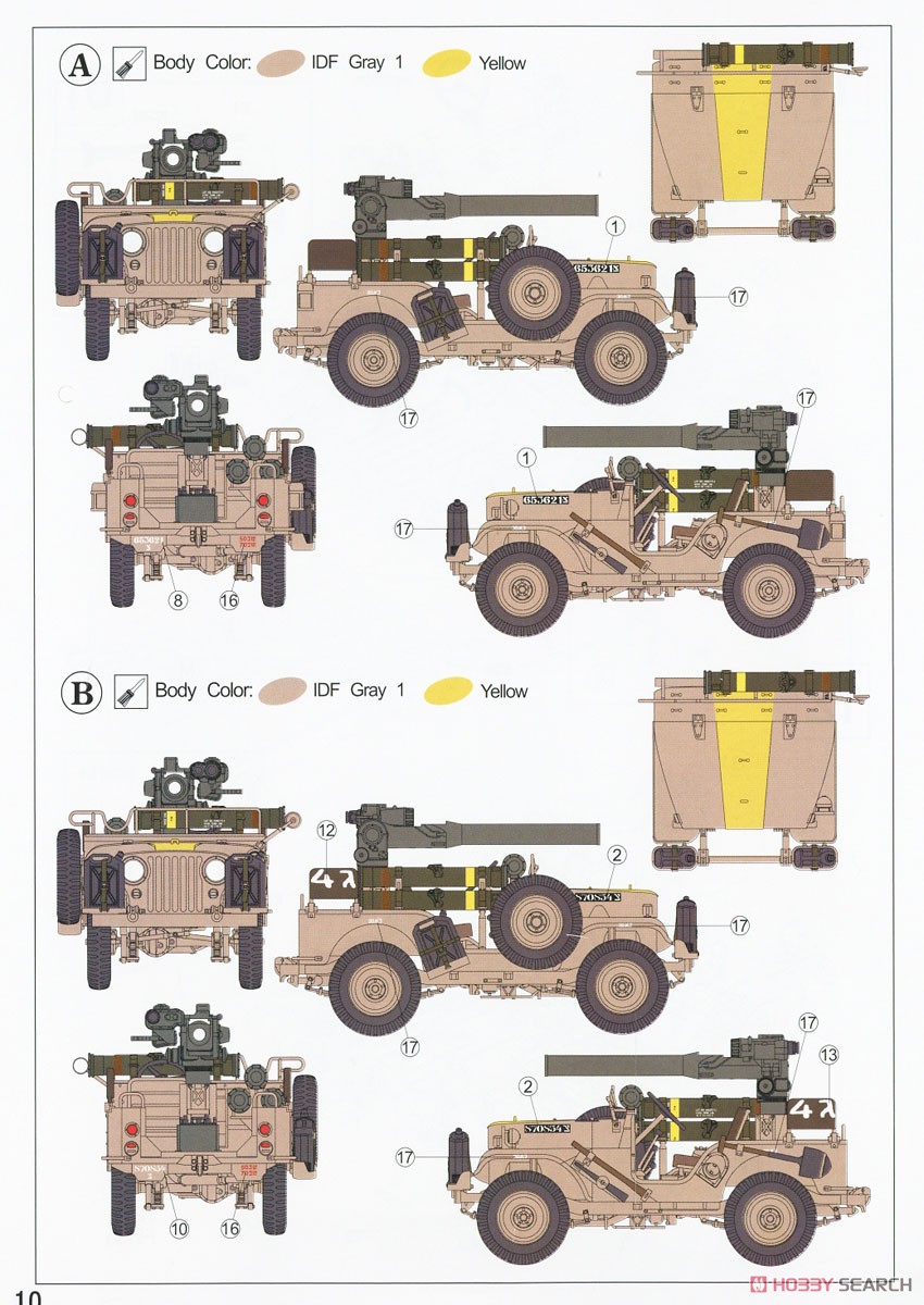 IDF M38A1/CJ-5 OREV 対戦車ミサイル搭載車 (プラモデル) 塗装2