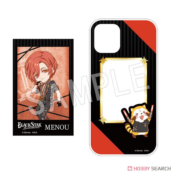 Black Star -Theater Starless- x Rascal Pushing Favorite Character iPhone Case (for iPhone12mini Size) (Menou) (Anime Toy) Item picture1