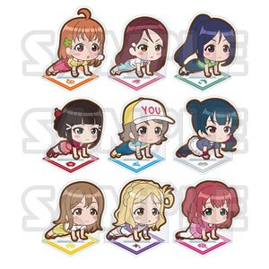 Love Live! School Idol Festival All Stars Trading Acrylic Mini Standy Aqours (Set of 9) (Anime Toy)