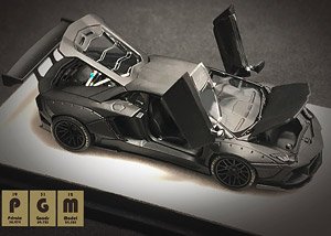 LB LP700 Matte Black (Full Opening and Closing) (Diecast Car)