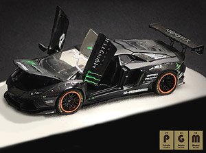 LB LP700 Matte Black/Green ※フル開閉機能付 (ミニカー)