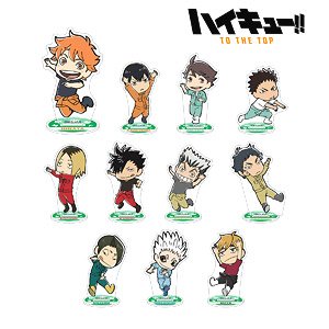 Haikyu!! To The Top x Tobu Zoo Chibi Chara Keeper Ver. Trading Acrylic Stand (Set of 11) (Anime Toy)