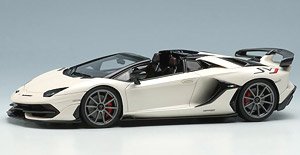 Lamborghini Aventador SVJ Roadster 2019 (Nireo Wheel) Matte Pearl White (Diecast Car)