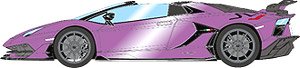 Lamborghini Aventador SVJ Roadster 2019 (Nireo Wheel) Lambo 30th (Purple Metallic) (Diecast Car)