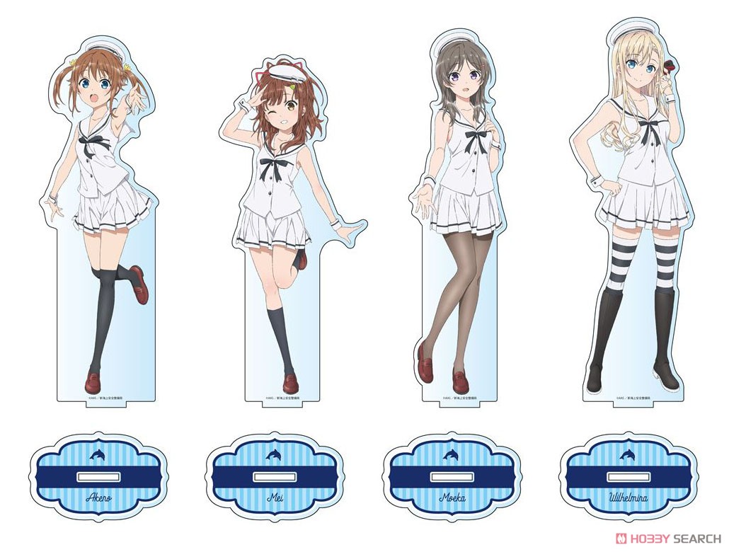 劇場版 ハイスクール・フリート デカアクリルスタンド 西崎芽依 Marine ver. (キャラクターグッズ) その他の画像1