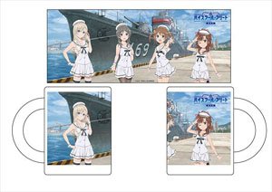 High School Fleet the Movie Mug Cup Marine Ver. (Anime Toy)