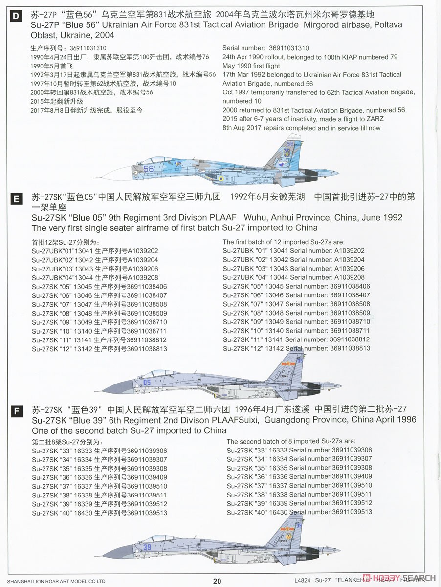 Su-27 フランカーB (プラモデル) 塗装11