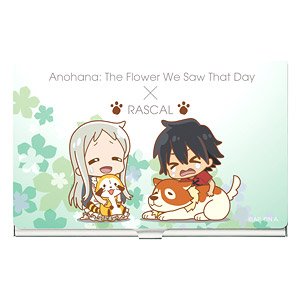 [Anohana: The Flower We Saw That Day] x [Rascal] Card Case (w/Card) Menma & Jintan (Anime Toy)