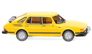 (HO) Saab 900 Turbo - Traffic Yellow (Model Train)