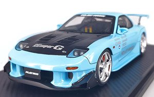 MAZDA RX-7 (FD3S) RE Amemiya Light Blue (ミニカー)