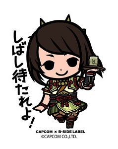 Capcom x B-Side Label Sticker Monster Hunter Wait. (Anime Toy)