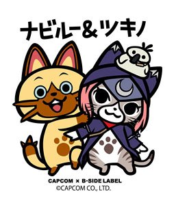 Capcom x B-Side Label Sticker Monster Hunter Stories 2 Navirou & Tsukino (Anime Toy)