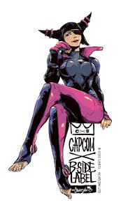 Capcom x B-Side Label Sticker Capcom Girl Juri (Anime Toy)